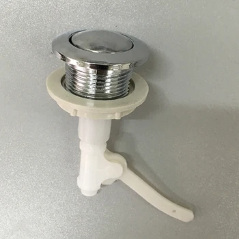 

Hotel Drain Valve Toilet Accessories Home Replacement For Water Tank Bathroom With Chain Adjustable Height Press Type Plastic