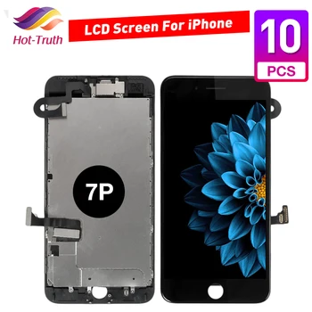 

10 Pcs/Lot AAA Quality LCD Replacement For iPhone 7P 7 Plus LCD Digitizer Touch Screen Completed Assembly
