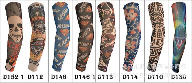 Нарукавник с татуировкой стиль татуировка рука, чтобы покрыть большой цветок рука солнцестойкие рукава УФ-защита