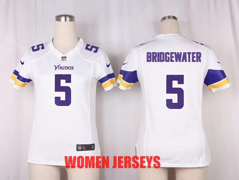 Армейский зеленый Женская майка из Миннесоты s Teddy Bridgewater Stefon Diggs Harrison Smith Adrian Peterson Anthony Barr Sam Bradford - Цвет: Армейский зеленый