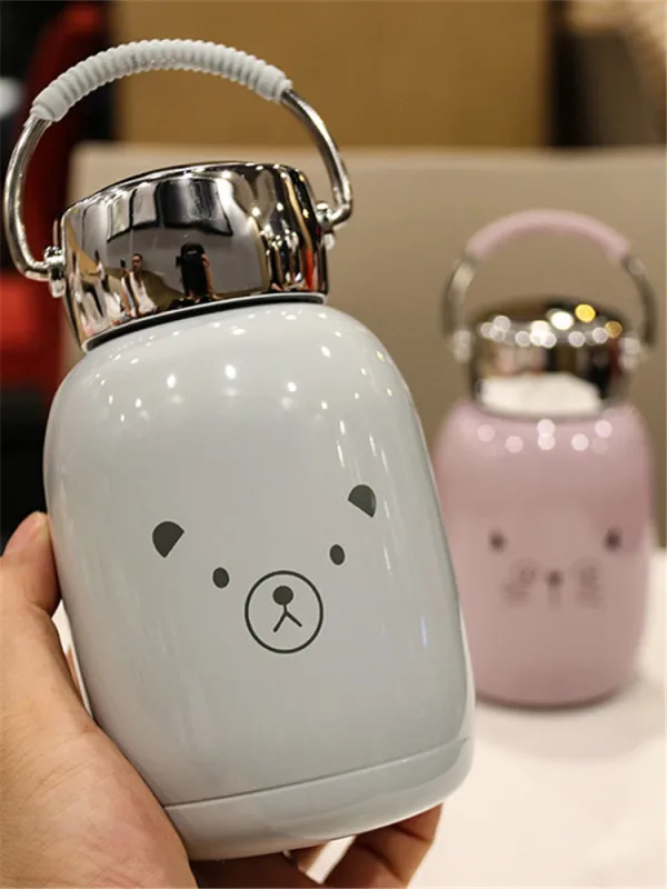 

Korean-style Pot-Bellied Insulated Cup Small Couples Cute Creative Mini Water Cup Students Stainless Steel Spacious Portable Bot