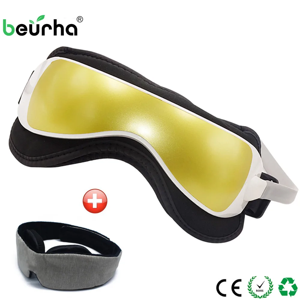 

Electric DC Vibration Eye Massage Machine Music Magnetic Air Pressure Infrared Heating Massager Glasses with Sleeping Eye Mask