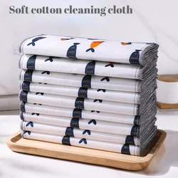 Dishcloth Kitchen Household Cleaner Water Absorbent Degreasing Pure Cotton Gauze Wipe Table Stain More Easily