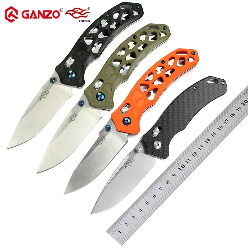 Складной нож 58 60HRC Ganzo FB7631 440C G10 или из углеродного волокна карманный для кемпинга