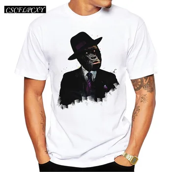 

New Arrivals 2019 Fashion Monkey Design Men T Shirt Kong Corleon Printed t-shirt Short Sleeve Casual Tops Summer Tee