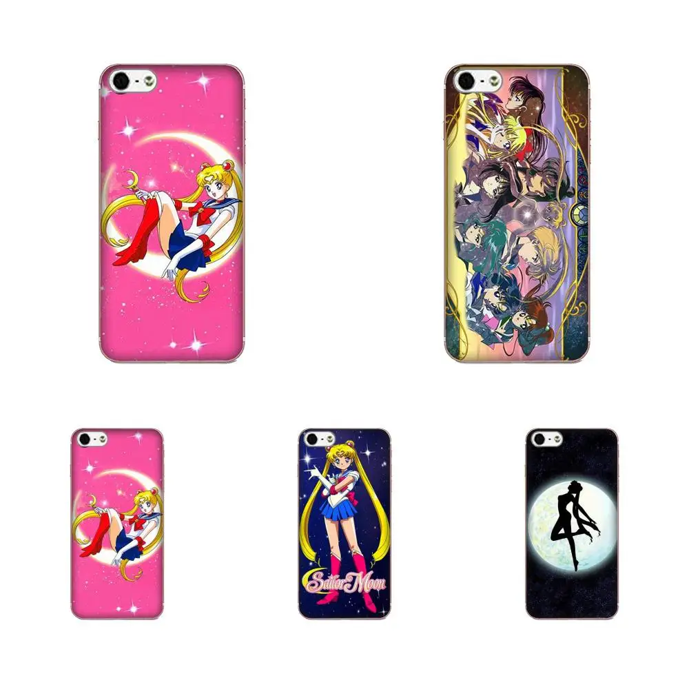 For Sony Xperia Z Z1 Z2 Z3 Z4 Z5 compact Mini M2 M4 M5 T3 E3 E5 XA XA1 XZ Premium TPU Patterns Japanese Anime Cute Sailor Moon | Мобильные