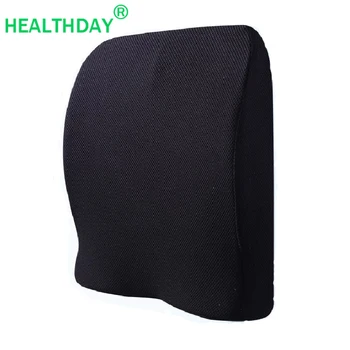 

Back Pillow for Office Chair Mesh Fabric Memory Foam Core with Buckle Fixed Design Low Back Pain Cushion Home Office Pillow