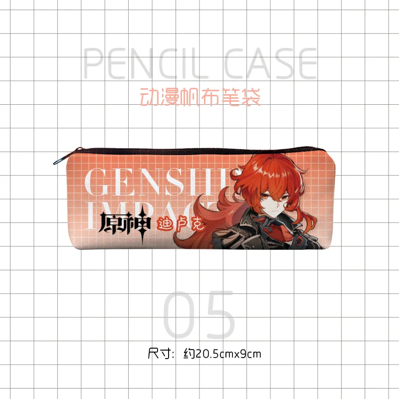 greek goddess costume Game Genshin Impact Pencil Bag Cosplay Anime Hutao Xiao Zhongli Cartoon Pen Case Boys Girls Stationery Bags Fans Gift naruto outfits