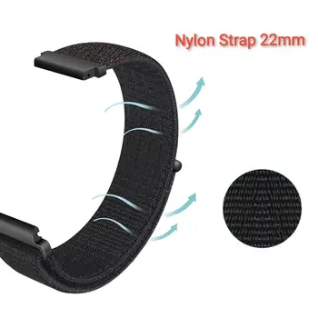 

22mm Nylon Bracelet For Huawei Watch GT 2E/2 46mm Honor Magic 2 Dream Strap For Huami Amazfit GTR 47mm Watchband Wristband