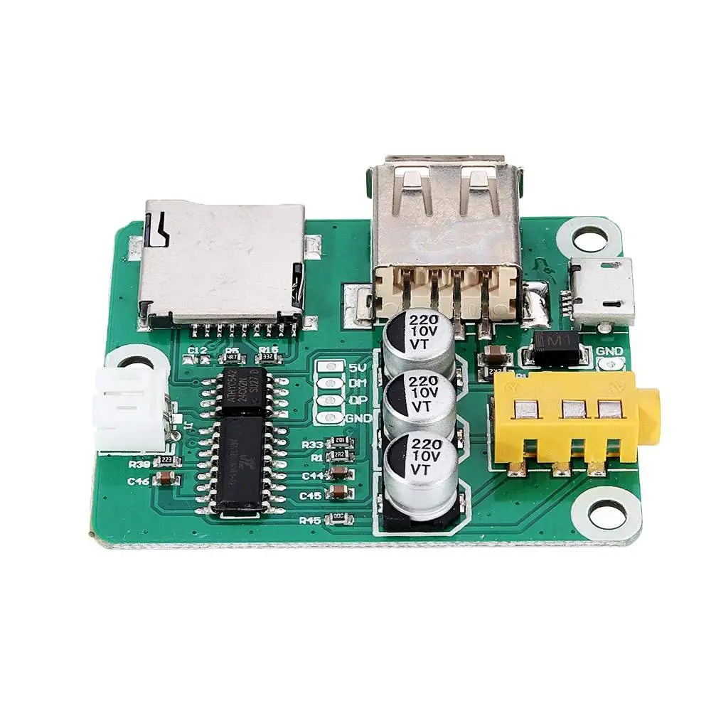 USB 5 В AUX MP3 стерео аудио декодер модуль музыкальный плеер U диск плеер доска для DIY