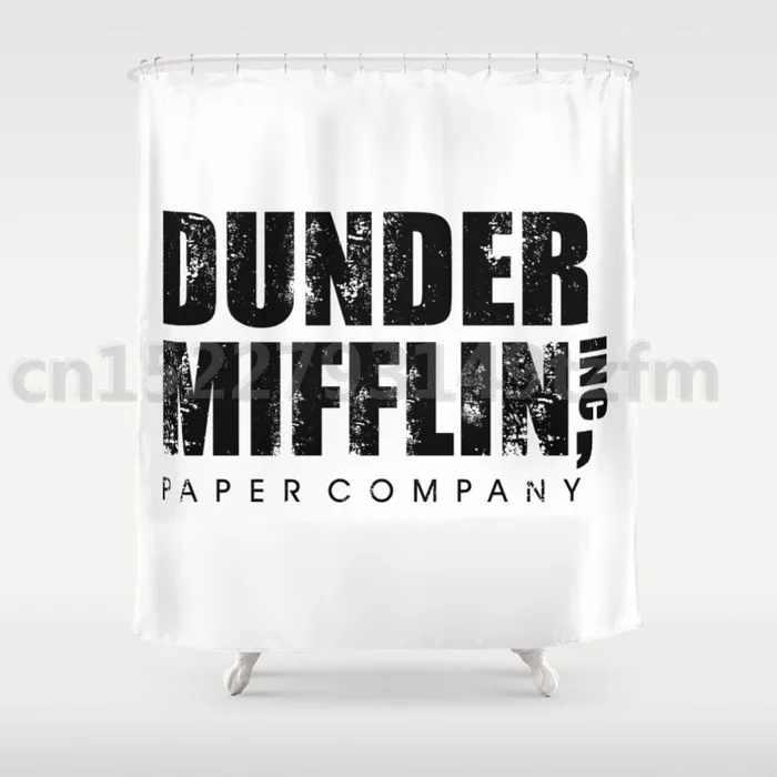 photo color Водонепроницаемая занавеска для душа s dander Mifflin бумажная компания занавеска для душа принт полиэстер ткань занавеска для ванной комнаты с 12 крючками - Цвет: photo color