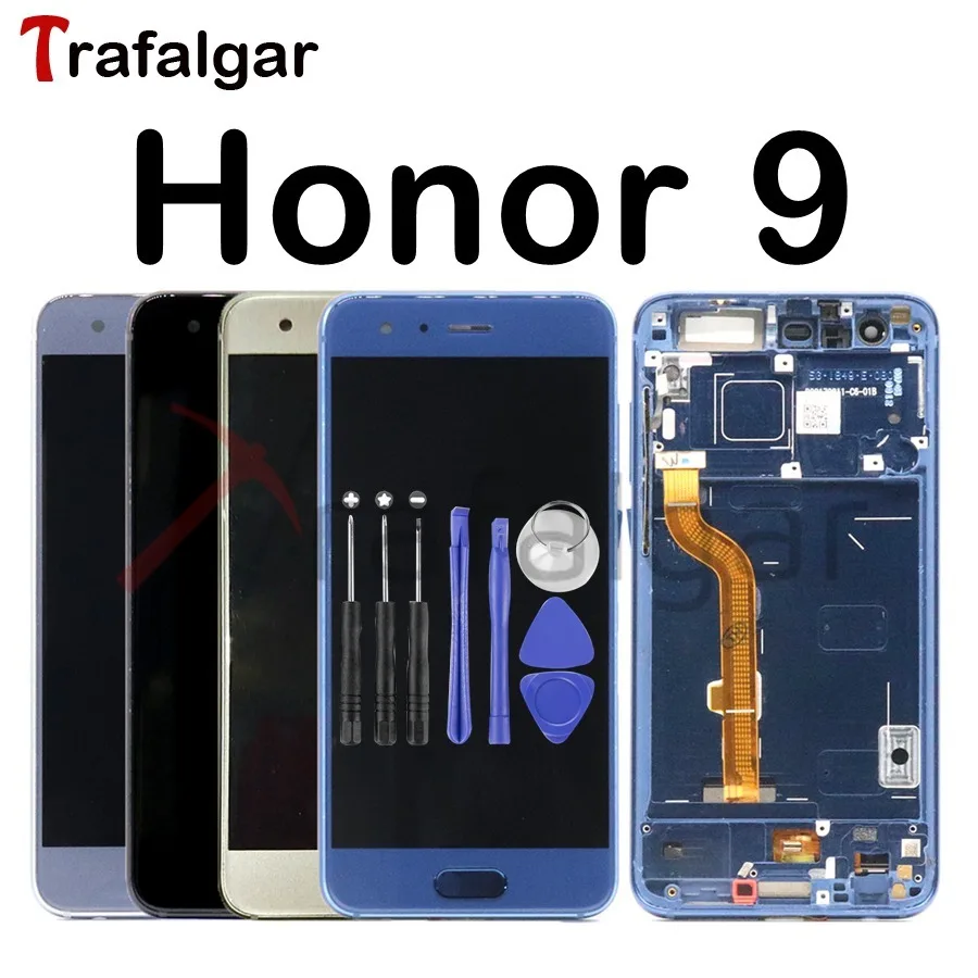 

For Huawei Honor 9 STF-L09 LCD Display Touch Screen Digitizer Honor9 Display With Frame Replacement Honor 9 LCD Screen