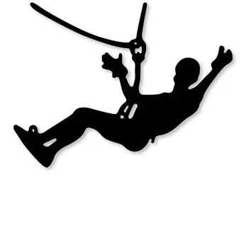 

Hemere Man On Cable Chute Metal Cutting Dies Scrapbooking Photo Album Embossing Paper Decorative Crafts Die Cut 2019 new