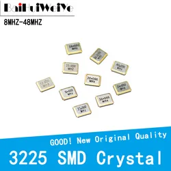 Cristal passif SMD 4 broches 3225 MHZ 11.0592MHZ 12MHZ 13.56MHZ 16MHZ 20MHZ 22.1184MHZ 24MHZ 27.12 26 27 30 32 40 48MHZ 10 pièces/lot 