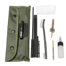 

Durable Rifle Cleaning Kit Parts Portable 6 Kinds Gun Cleaning Tool Kit Rifle Handgun Cleaner Pistol Brush Accessory for hunting