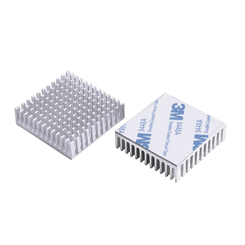Younuon 40 mm Prata Dissipador de Calor 40x40x10 mm 11 mm de Alumínio Cpu Cpu Cartão de Refrigeração Cooler Dissipador de Calor 30 Peças - Imagem 2