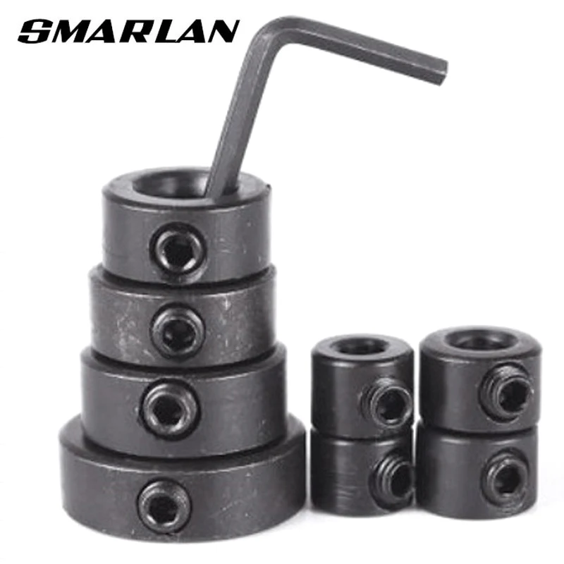 SMARLAN 8pcs 3-16mm Woodworking Drill Locator Drill Bit Depth Stop Collars Ring Positioner Drill Locator Wood Drill Bit Set drill bit hole saw guide woodworking drill guide locator tools with large suction cups home use tile drill locator tool core