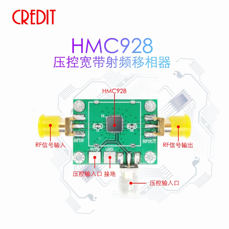 Hmc928 RF Phase Shifter 24ghz Broadband Phase Shifter High Performance