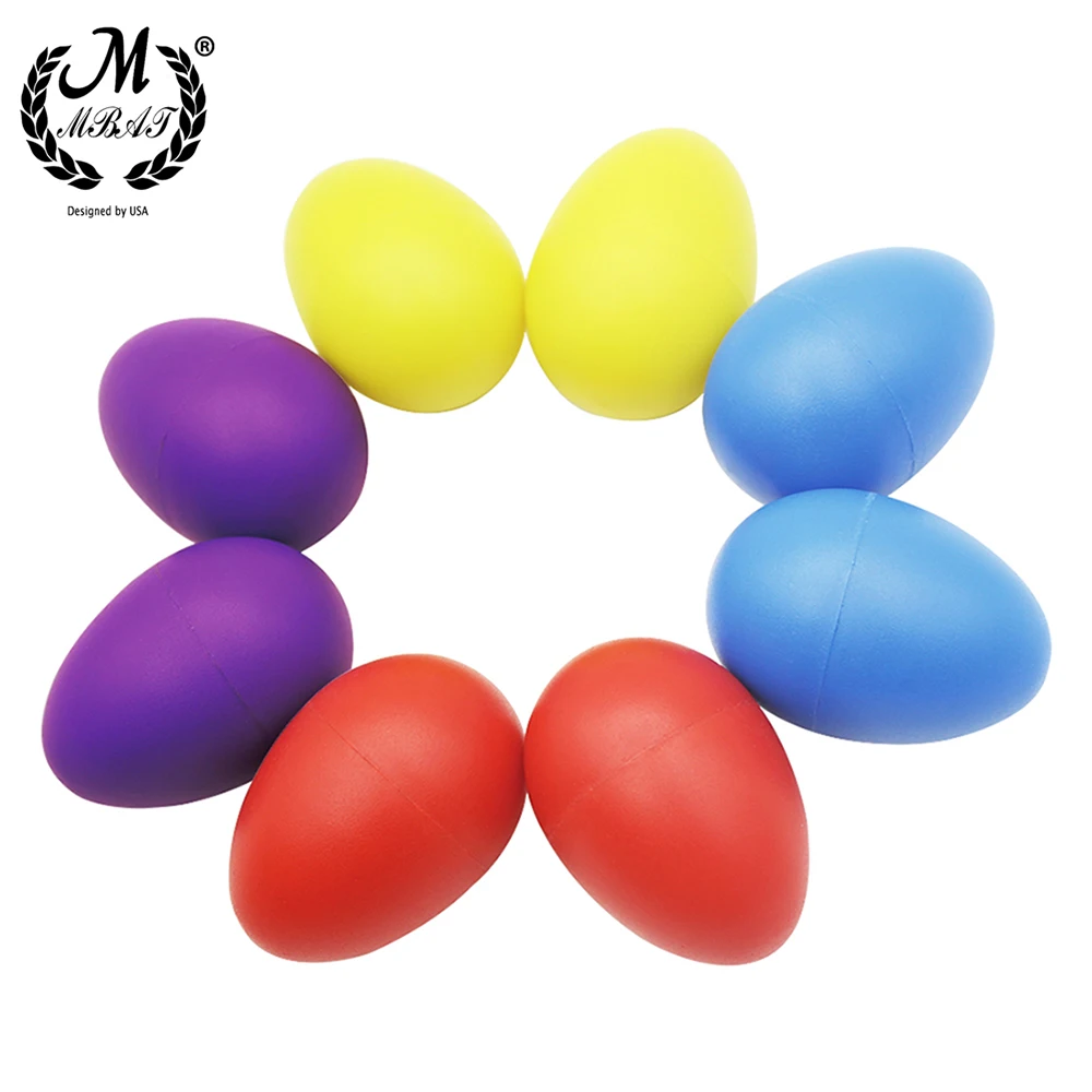 M MBAT High Quality 2Pcs Baby Egg Music Shaker Sand Hammer Instrument Early Learning Toy Percussion Rhythm Musical Accessorie