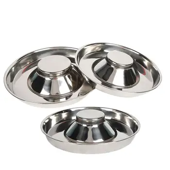 

Stainless Steel Dog Feeding Bowl Dog Slow Eating Training Bowl Durable Elevated Feeder For Dogs Cats Pet Avoid Choke Feeder