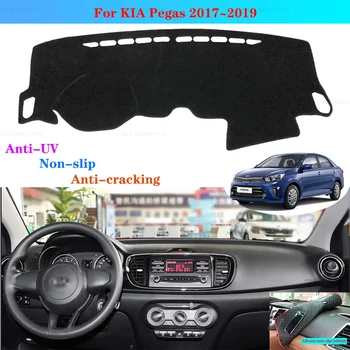 

Car Dashboard Cover Dash Mat For KIA Pegas 2017 2018 2019 Accessories Auto Non-slip SunShade Carpet Cover Protective Pad