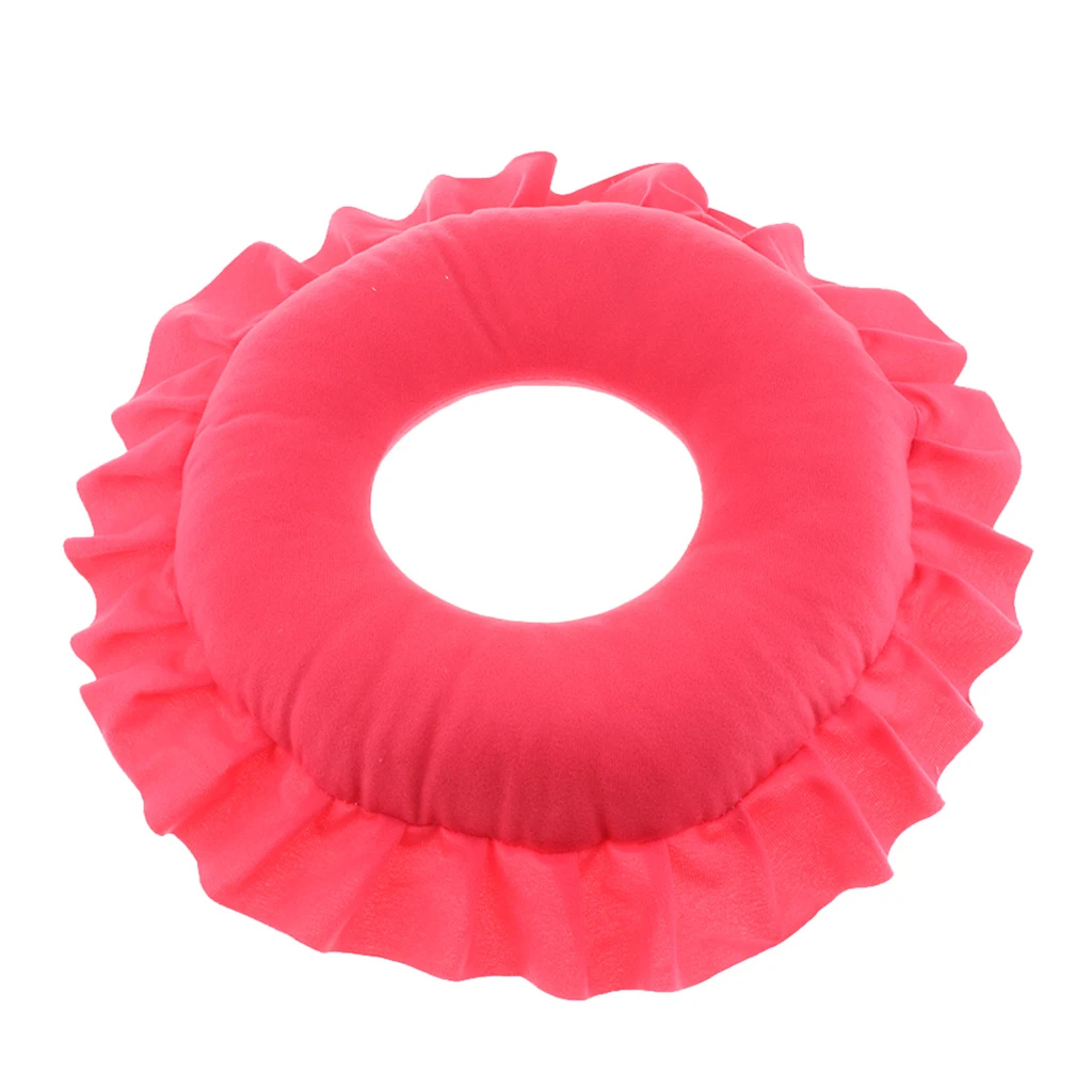 Lightweight Comfortable Foam Beauty Salon Face Massage Pillow for Beauty SPA Salon Table Bed Red