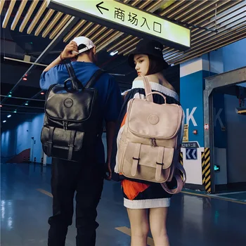 

Hot Korean Version of The New Retro Pu Shoulder Bag Wild Large Capacity Male and Female Computer Bag Student Bag Travel Bag