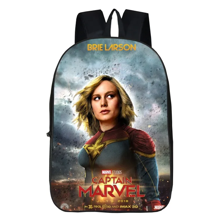 

Xuan meng Captain Marvel School Bag Cartoon Backpack Student Backpack Burden Relieving Wear-Resistant