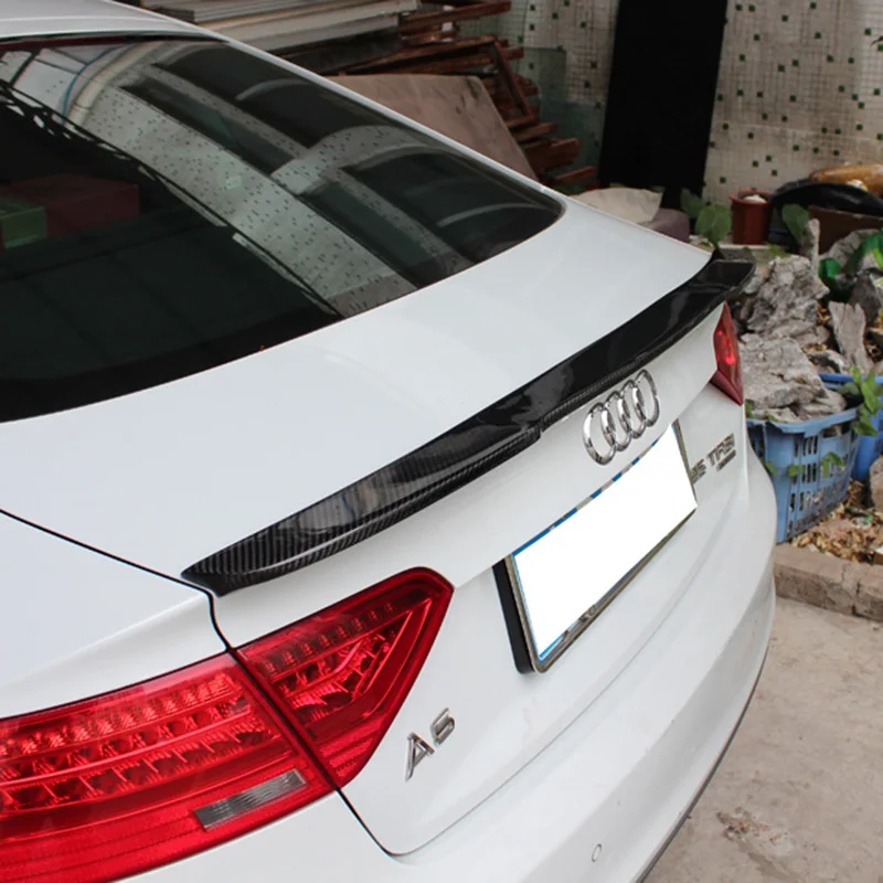 Для Audi A3 A5 2009 2016 A6 C6 2012 Высококачественный спойлер из углеродного волокна задний