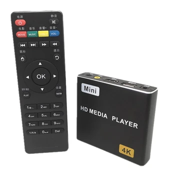 

4K HD Player Supports Horizontal and Vertical Sn U Disk SD Playback, Automatic Loop Playback, Standalone(EU-Plug)
