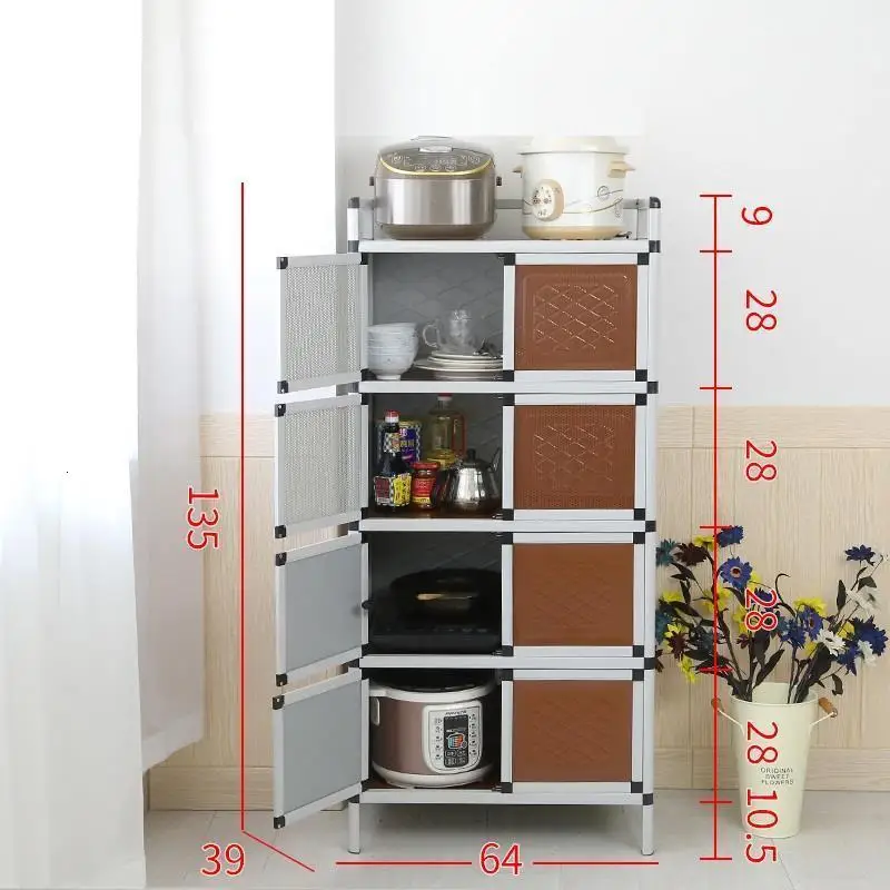 Number 21 Mueble чайные капборды Aparadores сервант для комнаты торцевые столы кухонная мебель Meuble буфет алюминиевый сплав шкаф - Color: Number 21