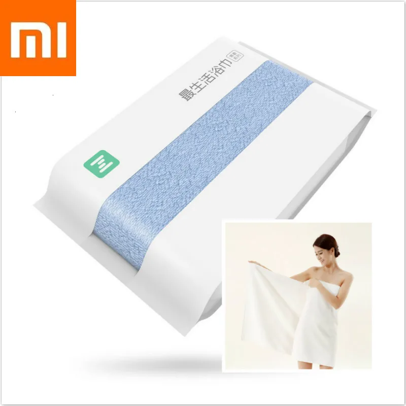 Банное полотенце Xiaomi ZSH 70*140 см Xiomi длинное шерстяное водное банное 100% хлопок 580 г