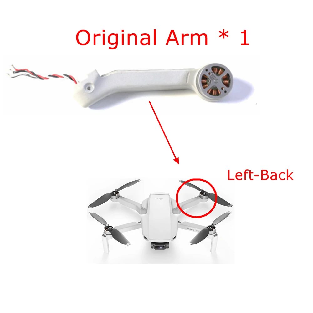 Оригинальные новые запасные части для ремонта DJI Mavic Mini Motor Arm аксессуары