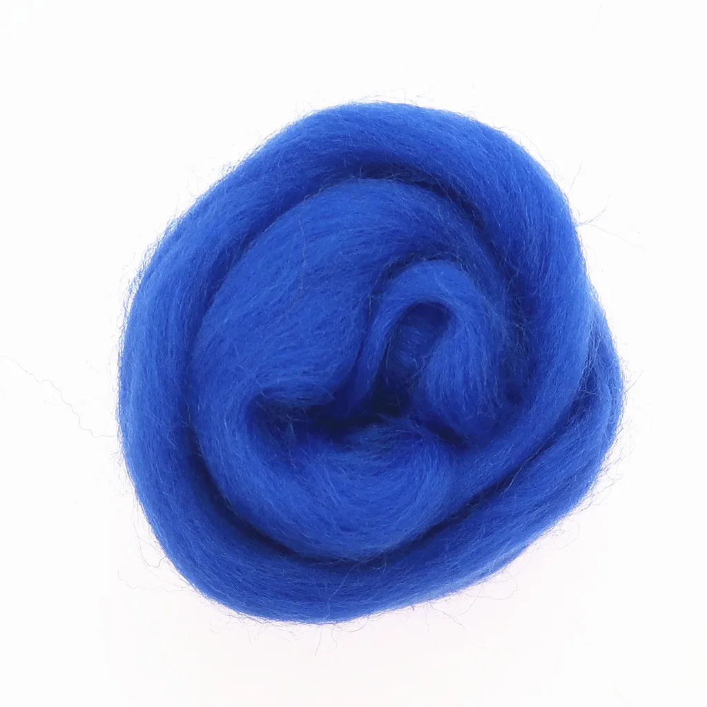Dark Blue Series Wool Fibre Flower Animal Toy Wool Roving Needle Felting Handmade Spinning DIY Craft Materials Tools 10/50/100g needle felting wool,wool felting needles,needle felt kit,wool felting kit,felt fabric sheet,wool felt balls,felt protector