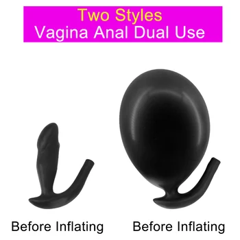 Inflatable Anal Plug Pump Dilator Butt Plug Dildo Prostate Massager Anal Expander Stretcher Adult Products Sex Toys for Women 4