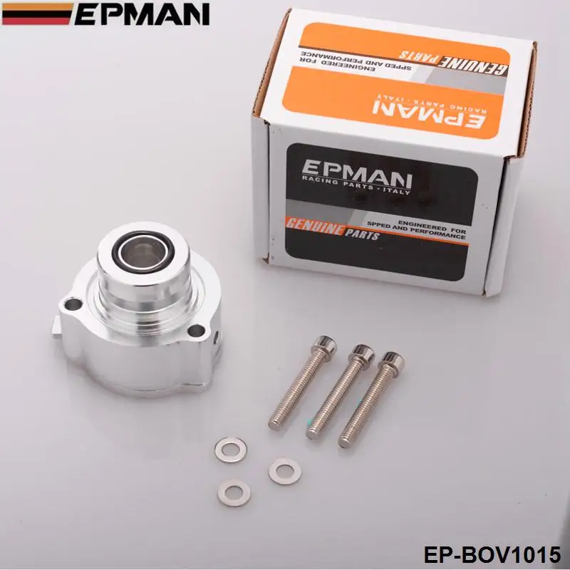 Спортивный Алюминиевый турбо клапан EPMAN BOV для VW Golf VAG 2 0 T 08 12 адаптер с фланцем