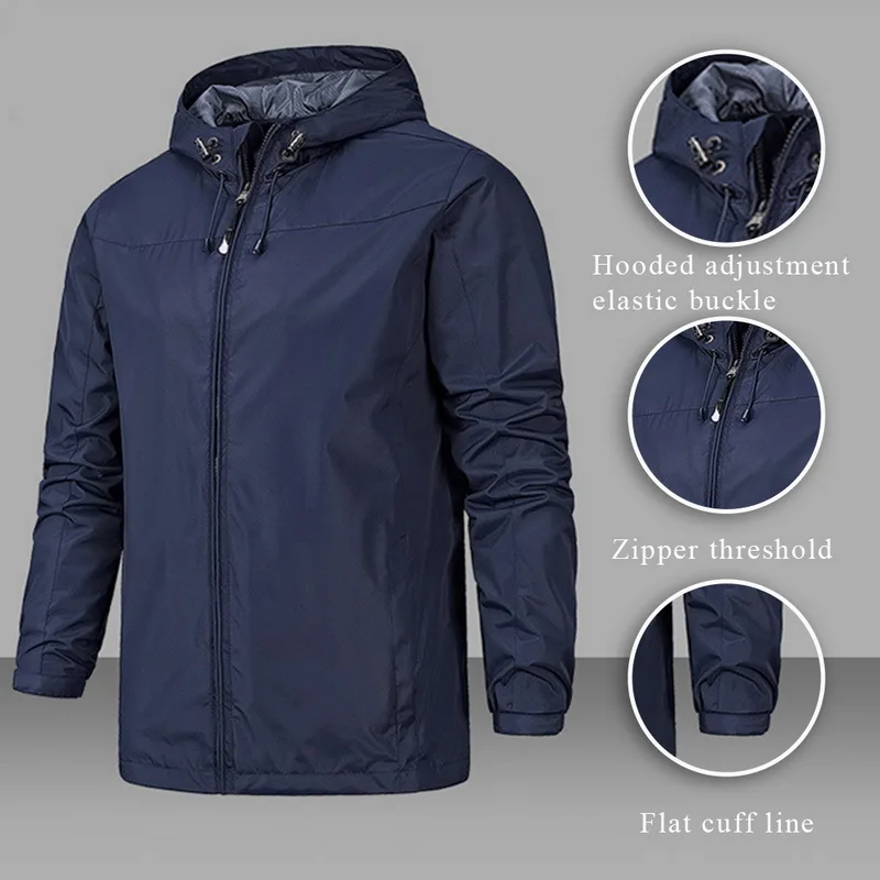 Hiking Jackets Waterproof Hiking Jackets Waterproof Jacket Waterproof Coats Softshell Jackets Softshell Hoodie Men Spring Autumn Hiking Jacket