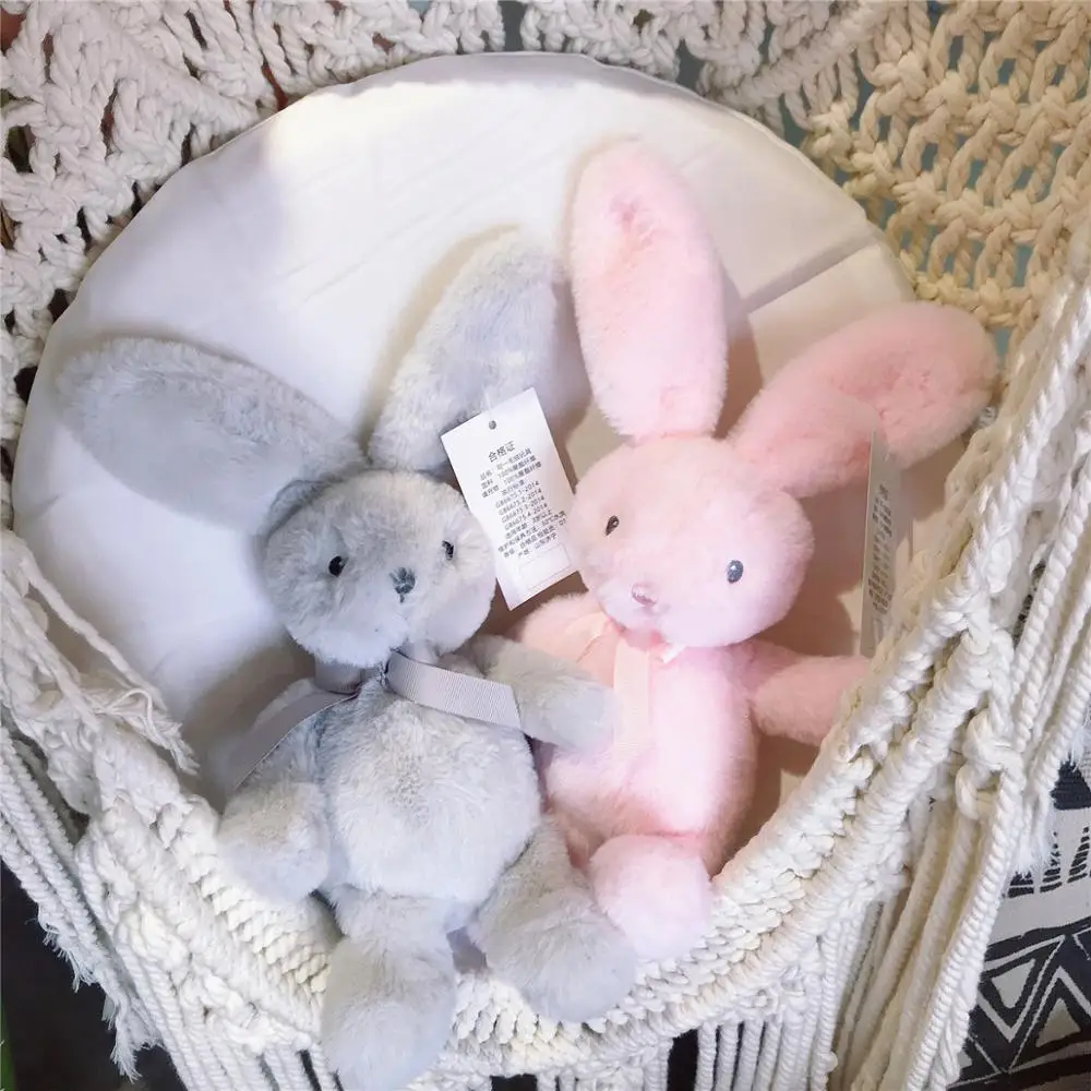 

1PC 25cm Kawaii Cartoon Rabbit Plush Toy Bunny With Tie Doll Soft Stuffed Animal Doll Kids Girls Birthday Christmas Gift
