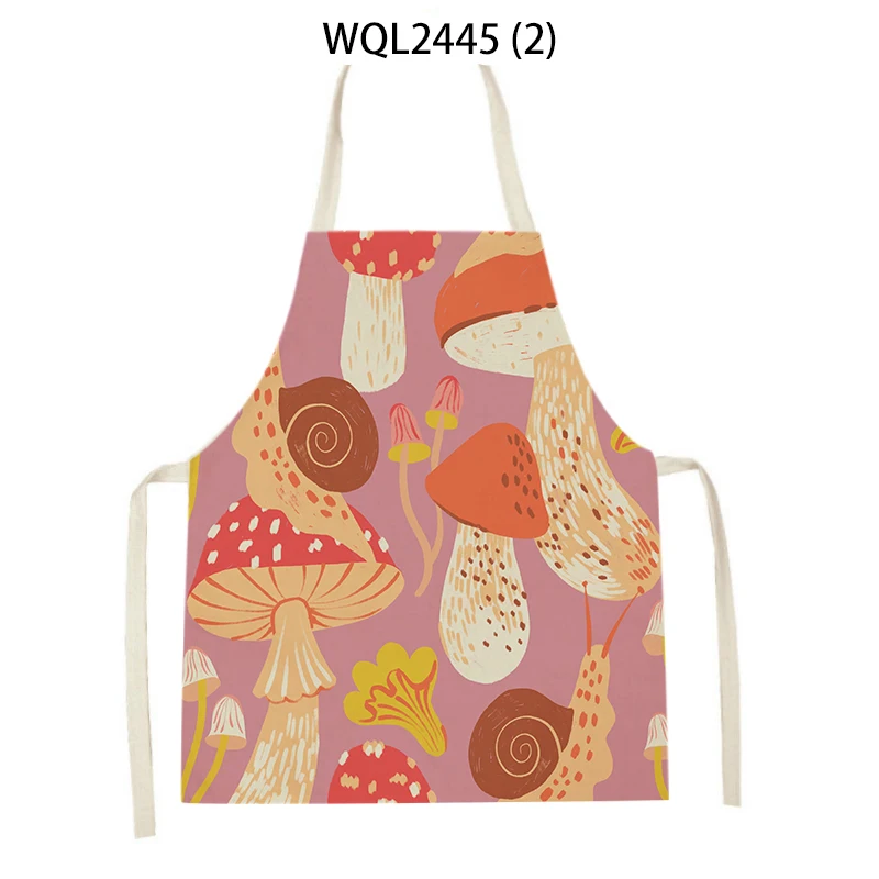 

Tropical Plant Abstract Human Head Apron Women'S Bib Household Cleaning Accessories Home Cooking Apron Resistant Dirt And Stains