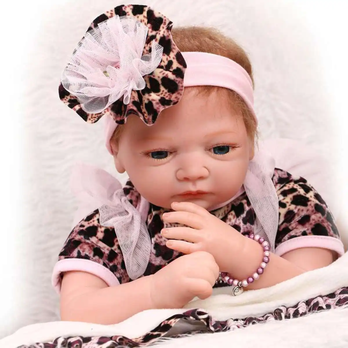 22 дюймов очень мягкая виниловая настоящая жизнь как Reborn Baby Doll для девочек живая мягкая курица игрушки прекрасный Beby Reborn с одеждой