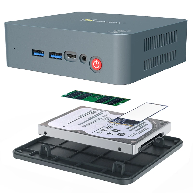 Beelink U55 Мини ПК Intel Двухъядерный I3-5005U Intel HD graphics 5500 2,4G+ 5,8G WiFi 1000Mbps USB3.0 BT4.0 телеприставка