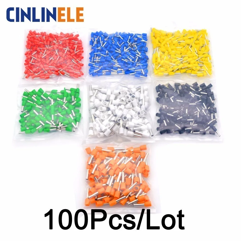 Обжимные клеммы VE0508 VE7508 VE1008 VE1010 VE1508 VE1510 VE2508 VE4009 VE6010 100 шт.|crimp terminal|crimp terminal 100pcsterminal