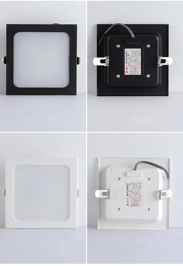 1 panel embedded LED downlight 12W 18W 24w square LED spotlight LED ceiling light AC185V-260V decorative lights