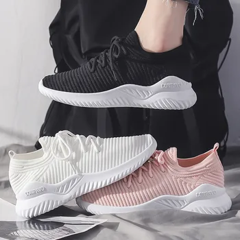 

Women Sneakers 2020 summer Breathable Mesh air white black pink sock casual Shoes low cut Classic Woman Running Shoe 4h24
