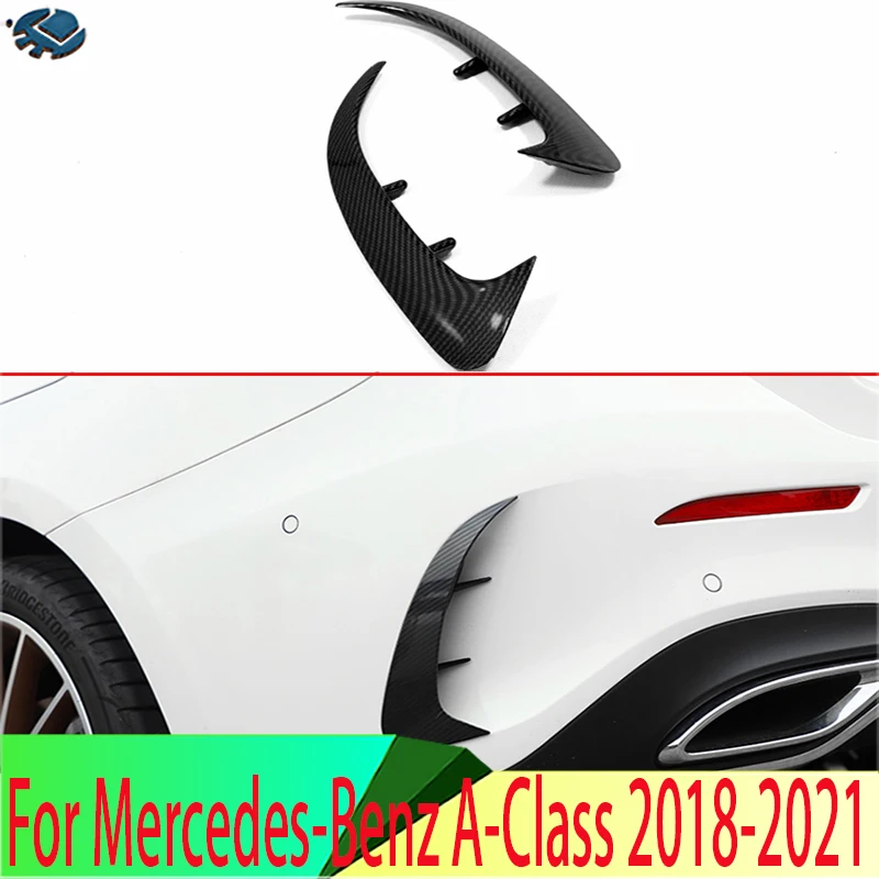 

Для Mercedes-Benz Sedan A-Class A180 A200 A250 (V177) 2018-2021 автомобильные аксессуары в стиле углеродного волокна задняя противотуманная фоторамка