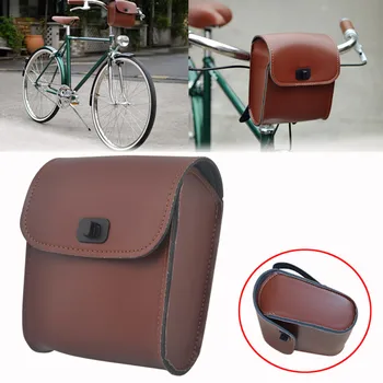

Brown Bicycle Cycling Bag Front Removable Saddle Bags Mountain Road Bike Handlebar Bags For Phone Bottle Bag Bicycle