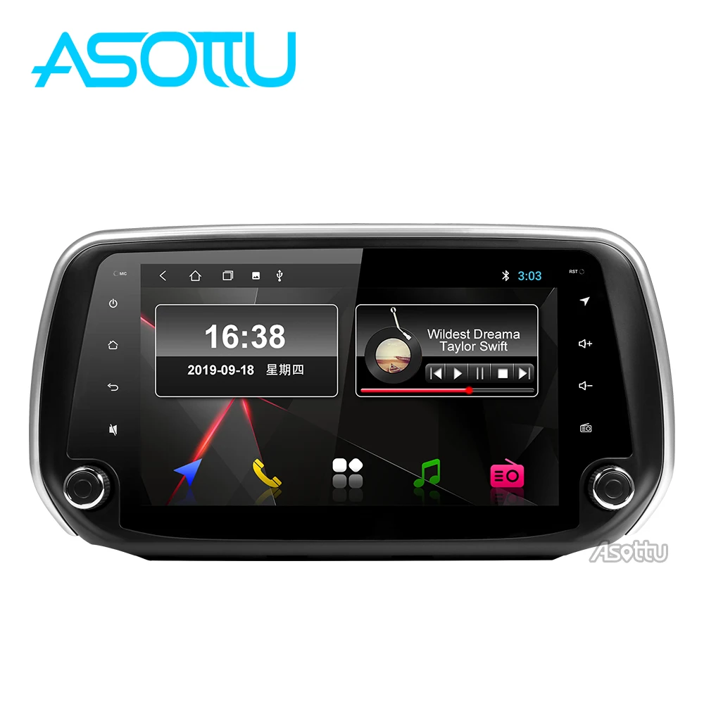 Asottu CXSDF9081 PX30 android 9,0 автомобильный dvd для hyundai Santa Fe автомобильный dvd gps навигатор raido видео плеер 1