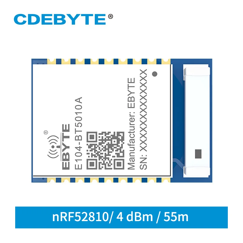 E104-BT5010A CDEBYTE nRF52810 BLE5.0 módulo UART SMD 2,4 GHz serial-to-BLE maestro-esclavo integrado módulo inalámbrico