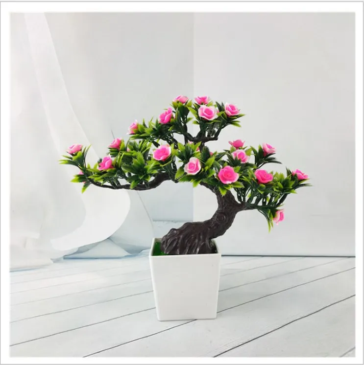

Welcoming Pine Bonsai Simulation Artificial Potted Plant Ornament Home Decor Artificial Plants New