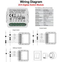 GIRIER Tuya ZigBee 3.0 Switch Module 10A Smart Home DIY Breaker 1 2 3 4 Gang Supports 2 Way Control Works with Alexa Google Home - Image 4